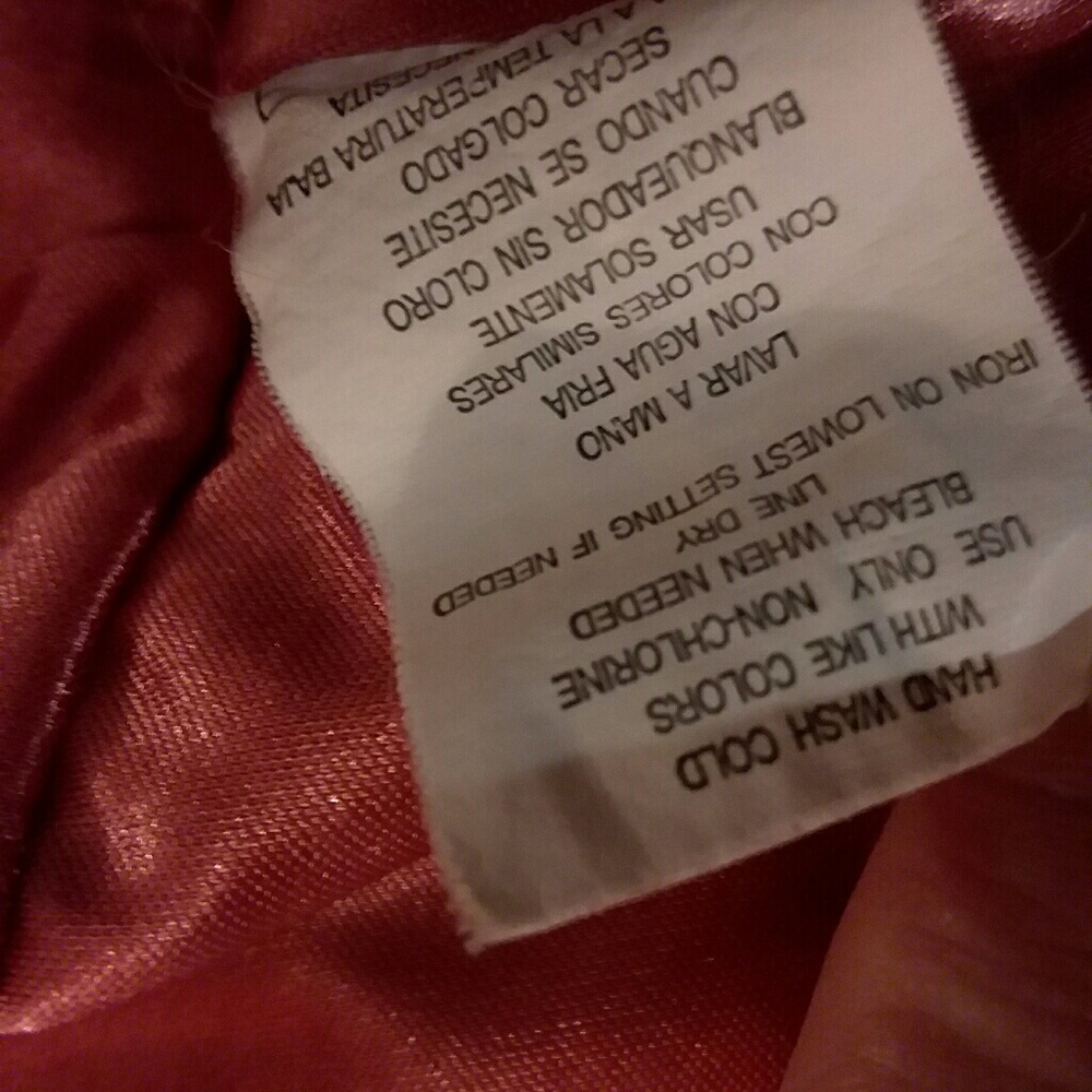 Sz 12 Jr (Juniors) Apricot Dress - Picture 7 of 7